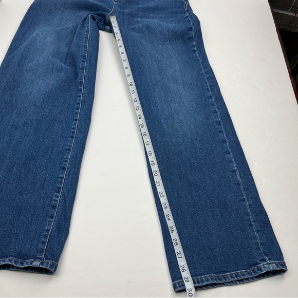 Boden Denim Relaxed Wide Leg Womens Size 8 Regular Waist 28 Blue Jean High Rise - Picture 4 of 13